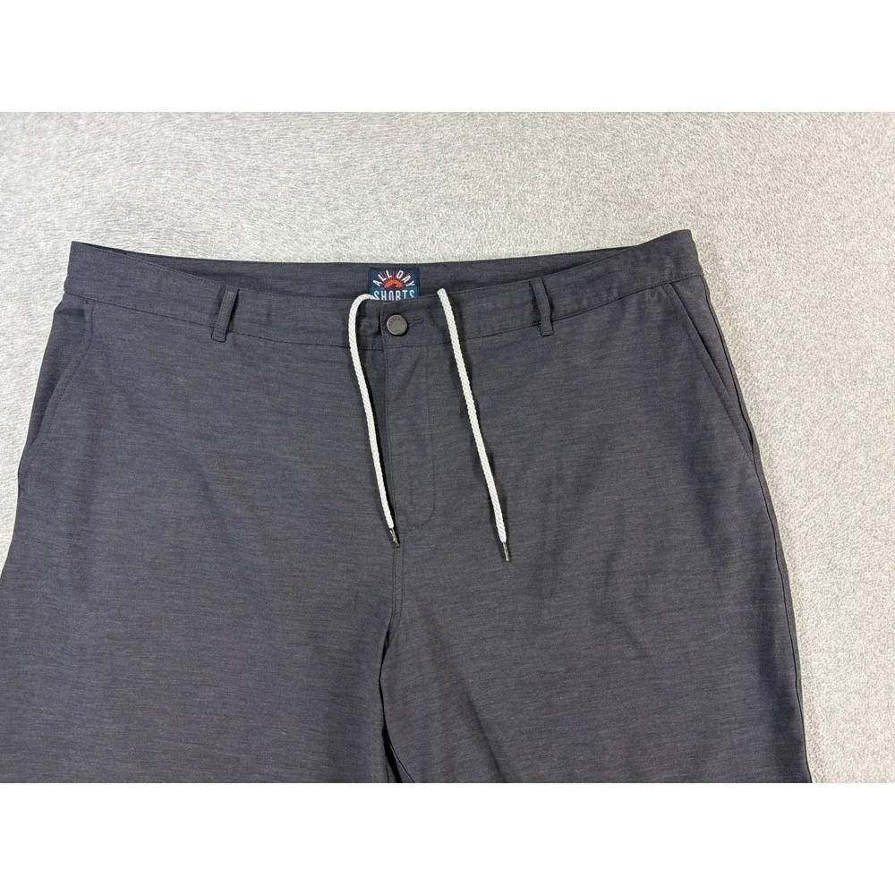 Faherty ALL DAY Casual Flat Front Shorts (Men's‎ 42) Gray - 9